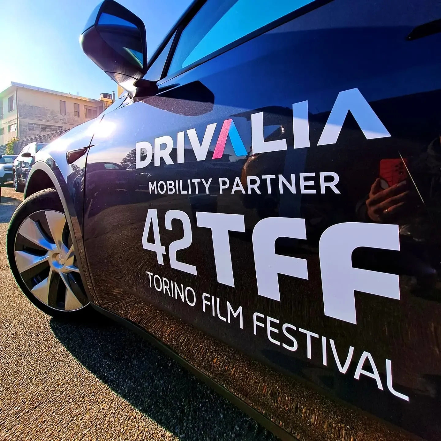 Auto decorata per un evento cinematografico a Torino