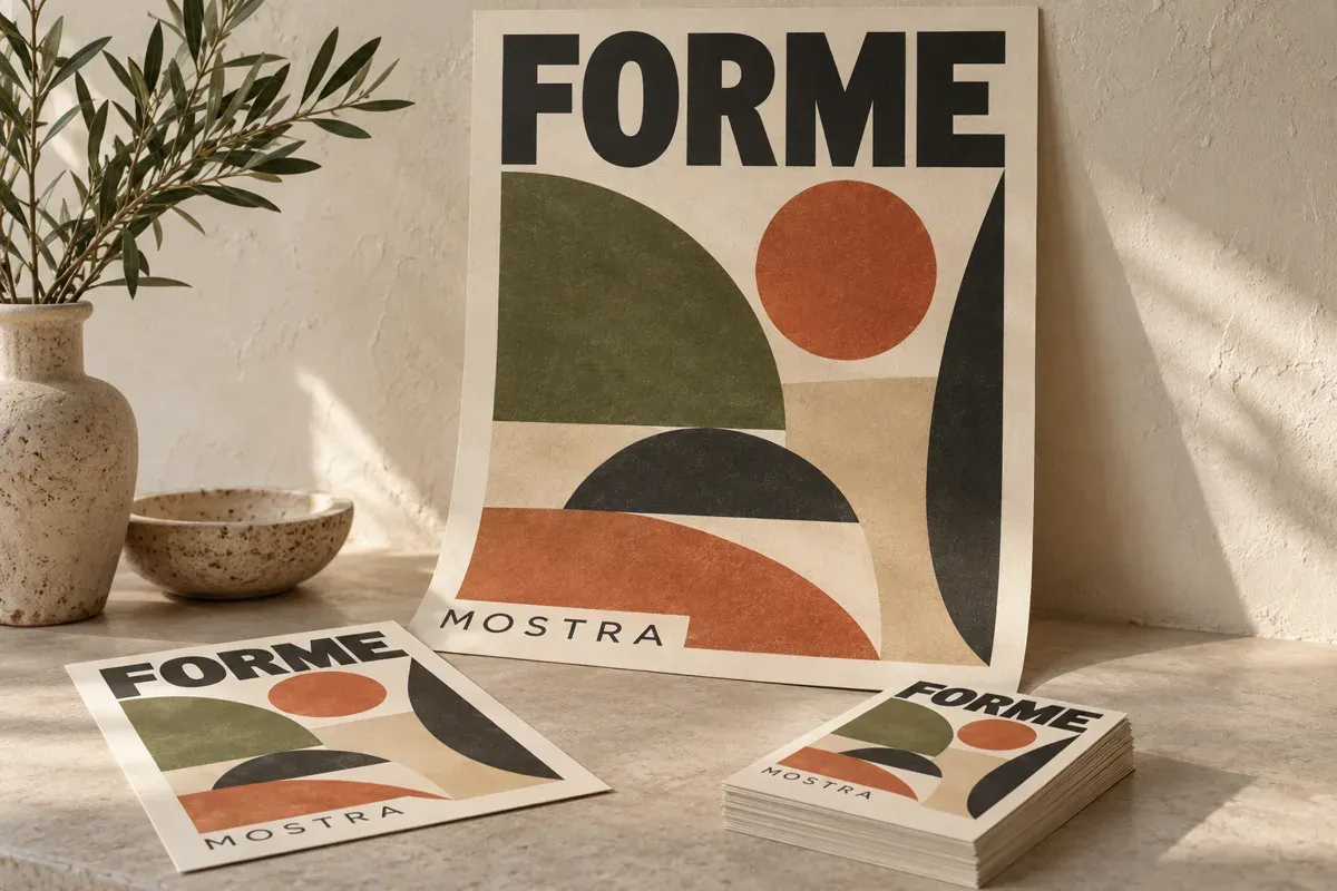 Manifesti e volantini con grafica coordinata
